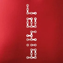 Biker nápis na výšku reťaz