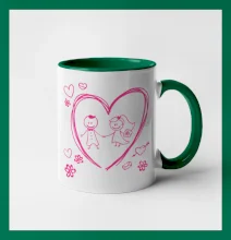 Svadba - kreslené srdce