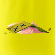 Kreslená kniha unavená