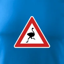 Dopravná značka - Pozor pštros