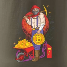Baník ťaží Bitcoiny