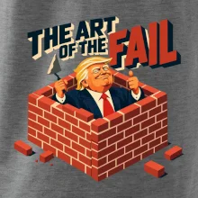 Donald Trump zazděný ve vlastní zdi
