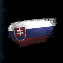 Slovenská vlajka ohryzené