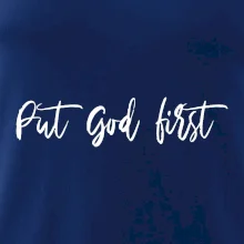 Put God first písací nápis