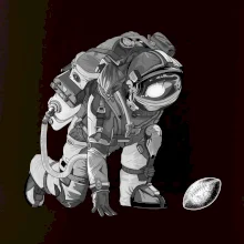 Americký futbal astronaut