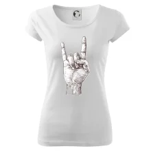 Rocková ruka kreslená