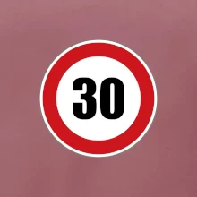 Dopravná značka - obmedzenie rýchlosti 30 Dopravná značka - obmedzenie rýchlosti 30