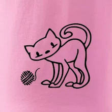 Mačka - Klbko - prsia