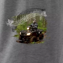 ATV štvorkolka v lese ATV štvorkolka v lese