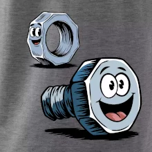 Parové tričko - Skrutka a matka Parové tričko - Skrutka a matka