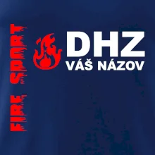 DHZ (oheň, firesport, názov sboru - vlastný nápis)