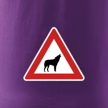 Dopravná značka - Pozor vlk