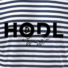 Hodl, nápis a býk Hodl, nápis a býk