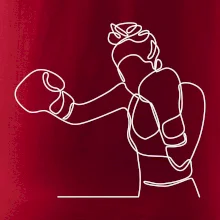 Žena boxerka jedným ťahom Žena boxerka jedným ťahom