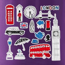 Velká Británie - kreslené ikonky