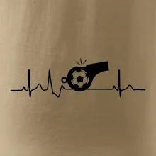 EKG futbal rozhodca a píšťalka