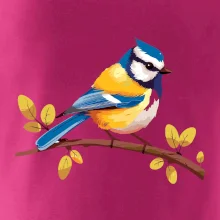 Sýkorka modrinka kreslená