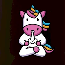 Yoga fučiaci jednorožec