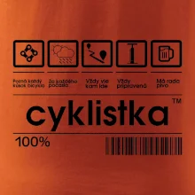 Čiarový kód - cyklistka