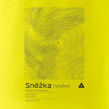 Snežka - vrstevnice v obdĺžniku