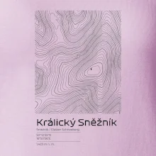 Králický Sněžník - vrstevnice v obdĺžniku
