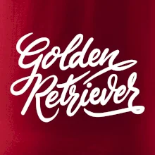 Golden retriever - nápis okrasný