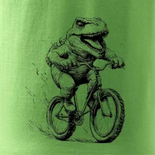 Naštvaný Dinosaurus na bicykli