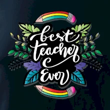 Farebné ceruzky best teacher ever