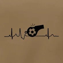 EKG futbal rozhodca a píšťalka