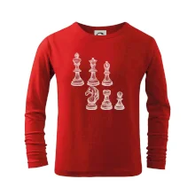 Šachové figúrky kreslené