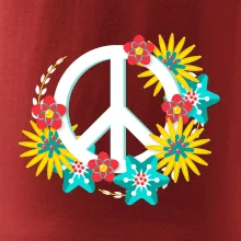 Peace symbol abstraktný
