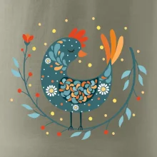 Folklór - sliepky s margarétkami