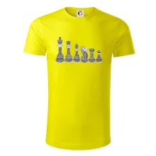 Šachové figúrky v rade - kreslené