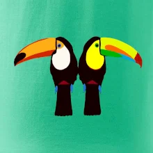 Dva barevní tukani (Moňas)