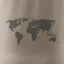 Mapa sveta odtlačok