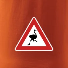Dopravná značka - Pozor pštros