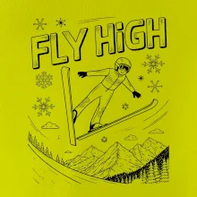 Čiernobiely skokan fly high