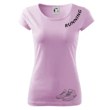 Running nápis šikmo