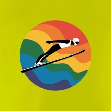 Skokan na lyžiach v kruhu