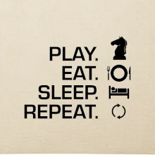 Eat sleep play - šach