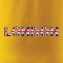 Nápis London vlajka