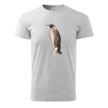 Tučniak kreslený vodovými farbami