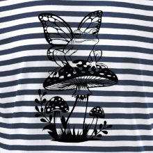 Goblincore čierna huba so žabou