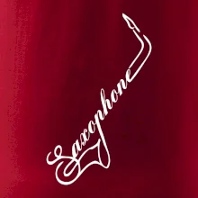 Saxophone nápis Saxophone nápis