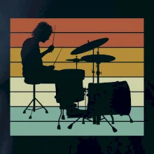 Vintage bubeník Vintage bubeník