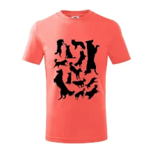 Border kólia siluety