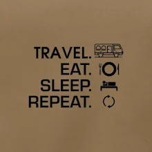 Eat sleep travel - Van