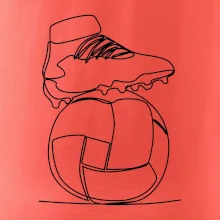 Futbalová lopta kopačka jedným ťahom