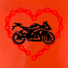 Moto srdce reťaz - cestná