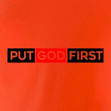 Put God first obdĺžnik Put God first obdĺžnik